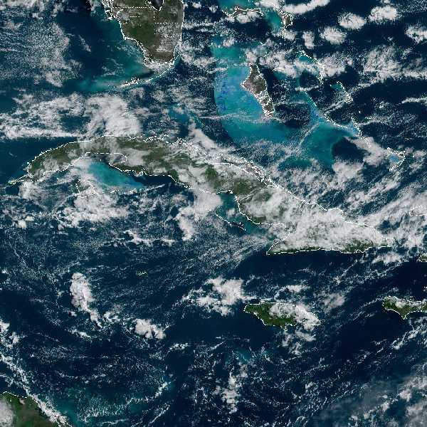 météo tropicale : Image satellite .