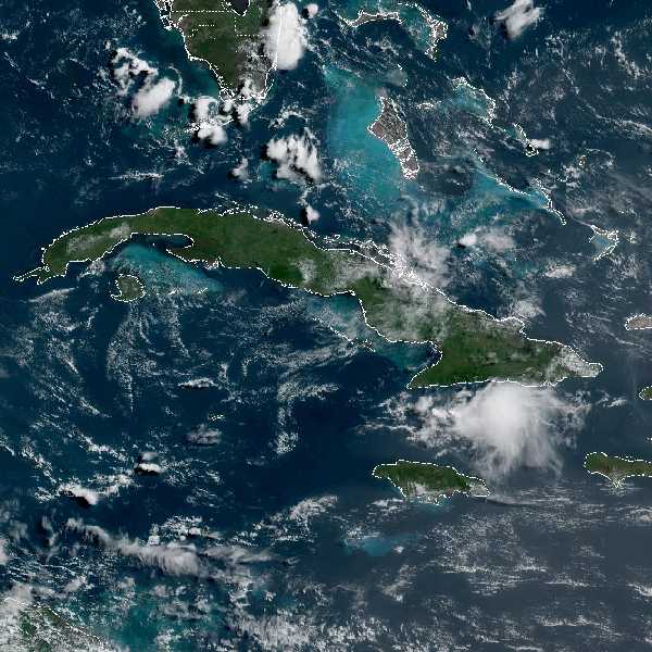 météo tropicale : Image satellite .