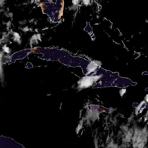 météo tropicale : Image satellite .