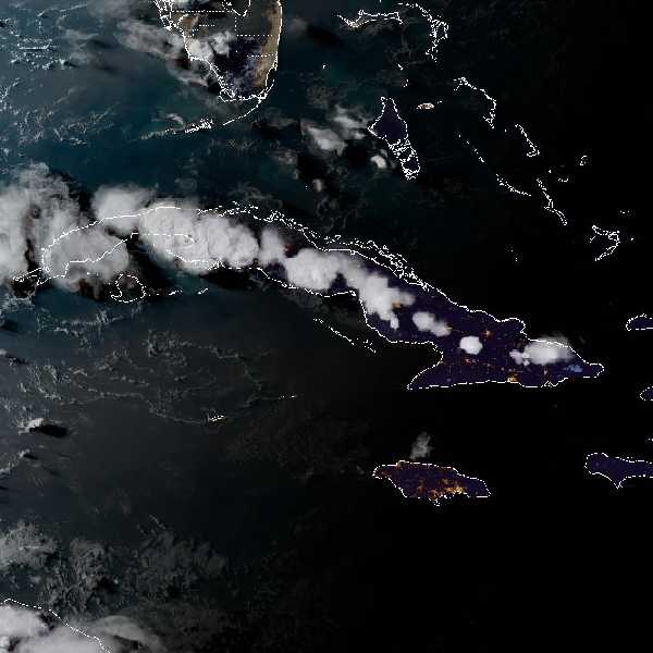 météo tropicale : Image satellite .
