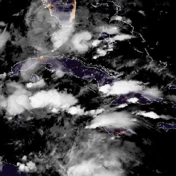 météo tropicale : Image satellite .