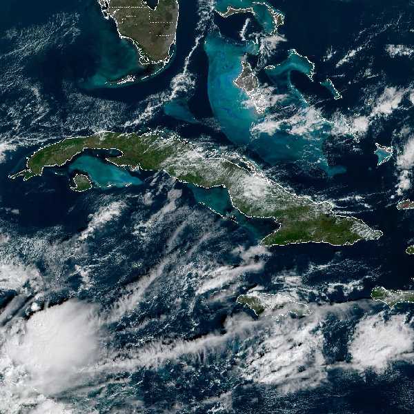 météo tropicale : Image satellite .