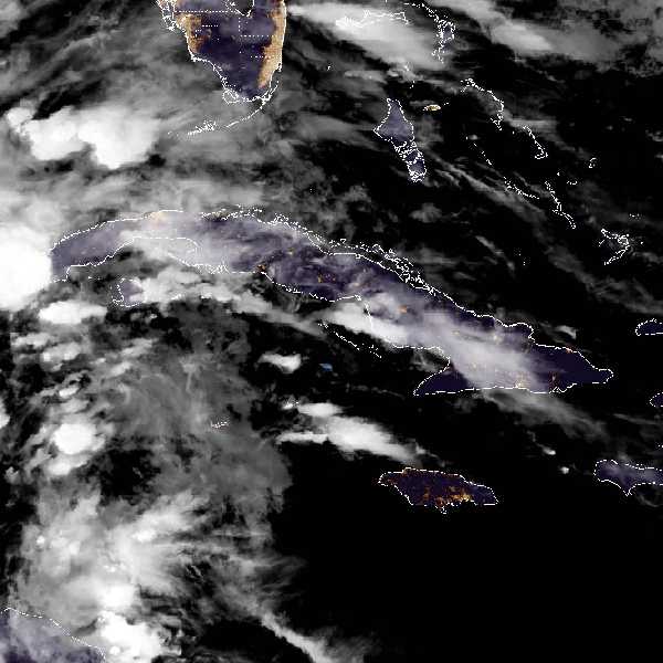 météo tropicale : Image satellite .