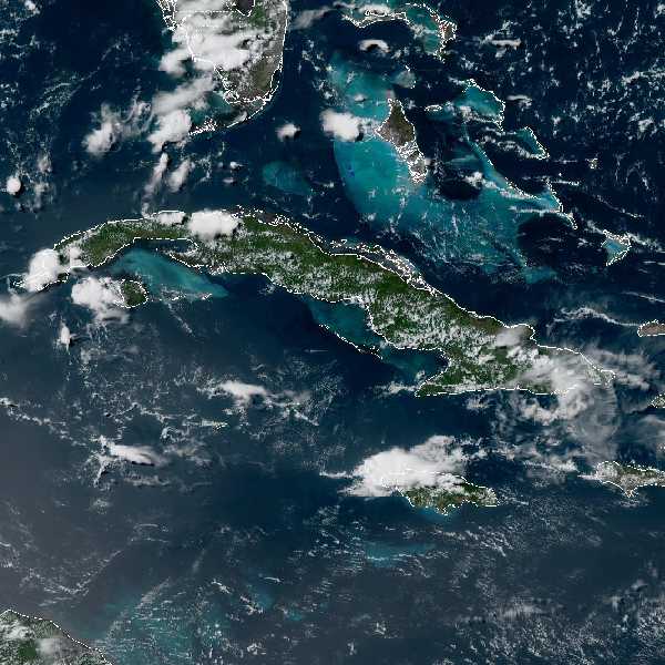 météo tropicale : Image satellite .