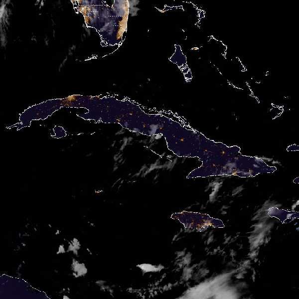 météo tropicale : Image satellite .