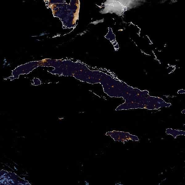 météo tropicale : Image satellite .