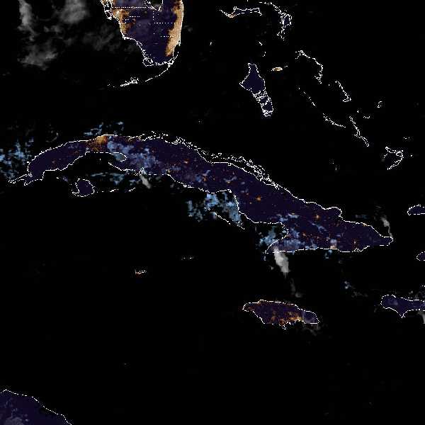 météo tropicale : Image satellite .