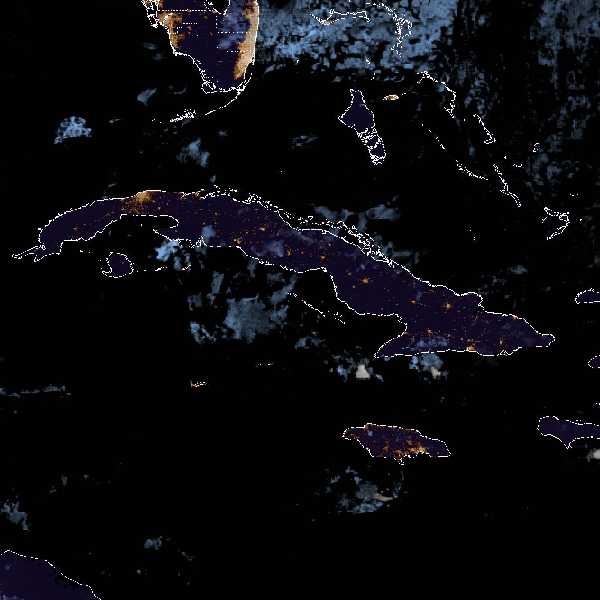 météo tropicale : Image satellite .