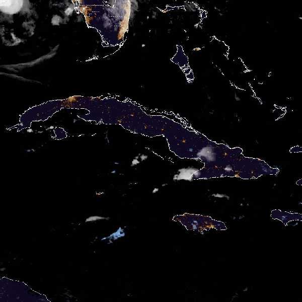météo tropicale : Image satellite .