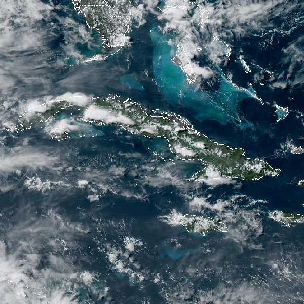météo tropicale : Image satellite .
