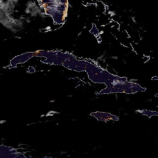météo tropicale : Image satellite .