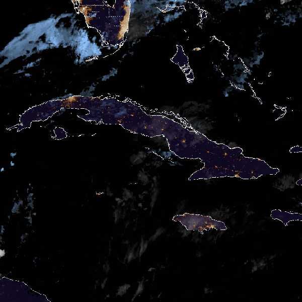 météo tropicale : Image satellite .