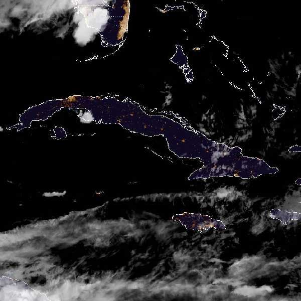 météo tropicale : Image satellite .