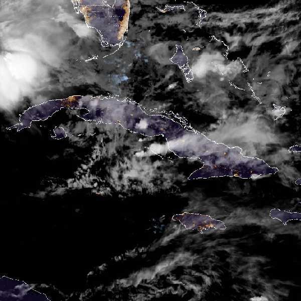météo tropicale : Image satellite .