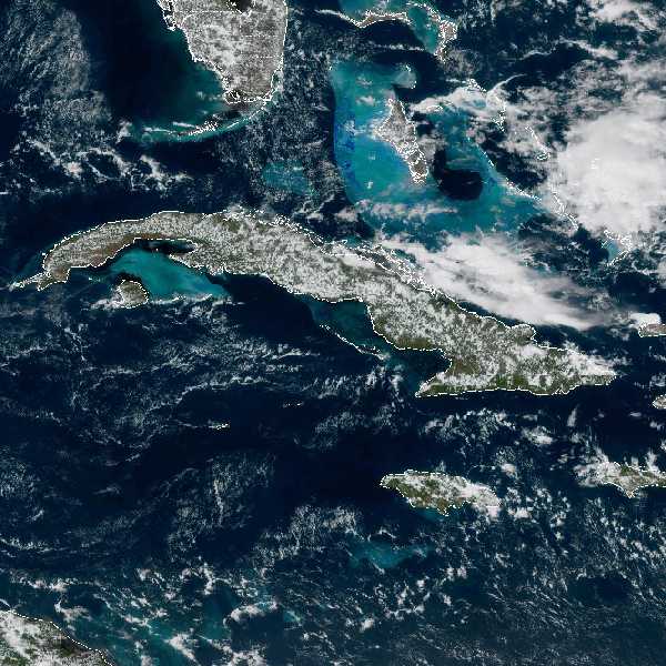 météo tropicale : Image satellite .