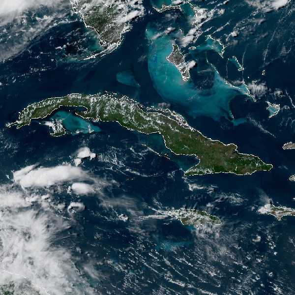météo tropicale : Image satellite .
