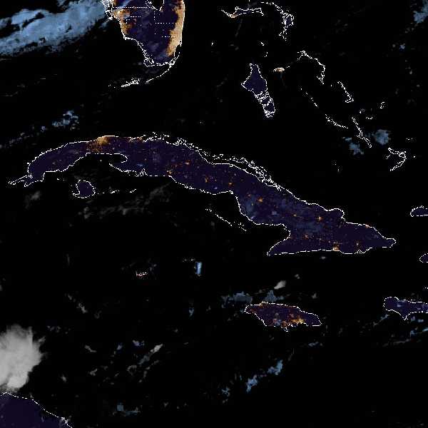 météo tropicale : Image satellite .