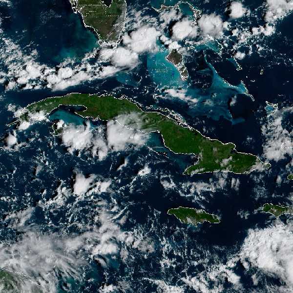 météo tropicale : Image satellite .