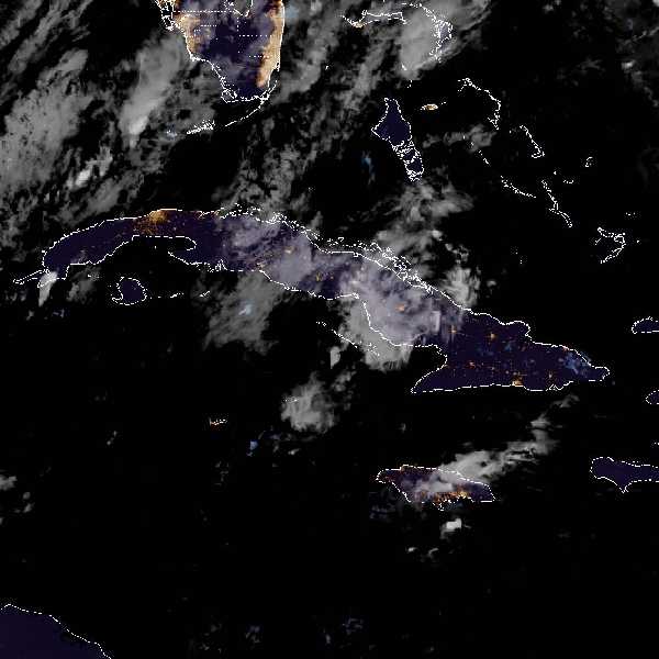 météo tropicale : Image satellite .