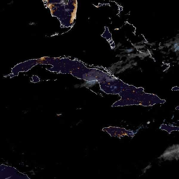 météo tropicale : Image satellite .