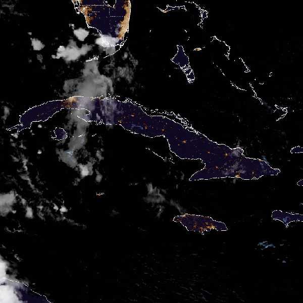 météo tropicale : Image satellite .