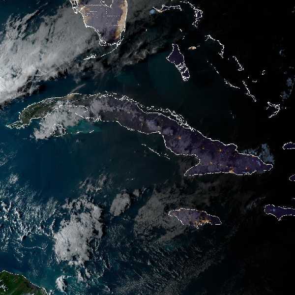 météo tropicale : Image satellite .
