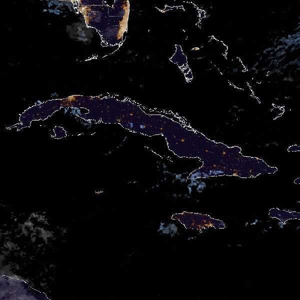 météo tropicale : Image satellite .