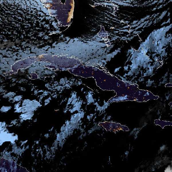 météo tropicale : Image satellite .