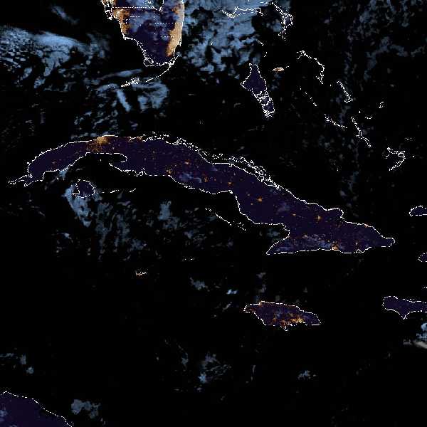 météo tropicale : Image satellite .