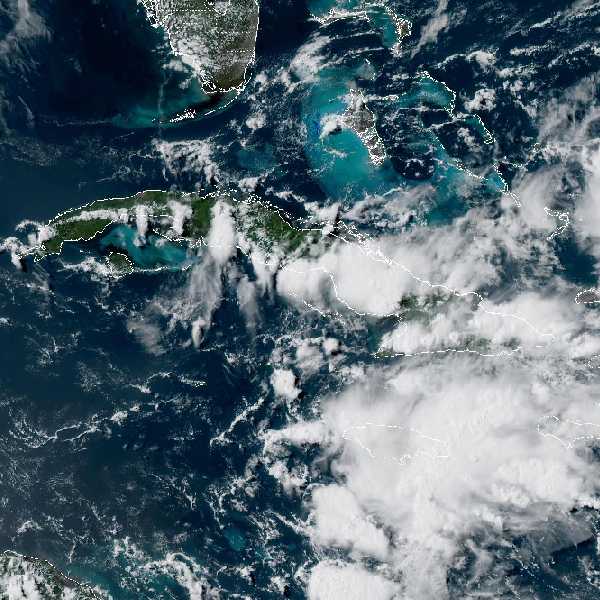 météo tropicale : Image satellite .