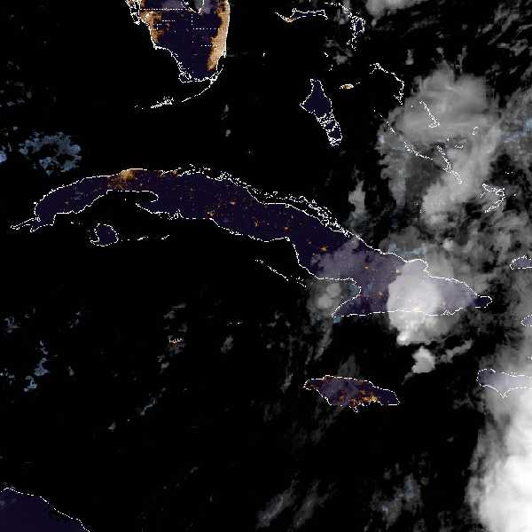 météo tropicale : Image satellite .