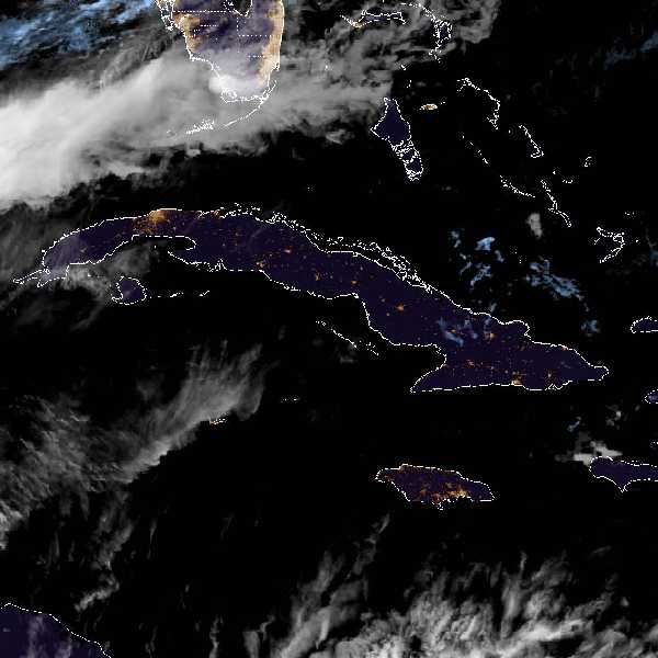 météo tropicale : Image satellite .