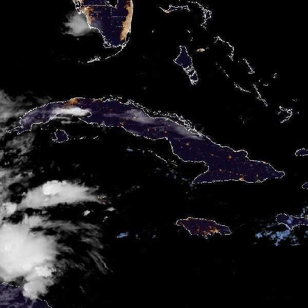 météo tropicale : Image satellite .