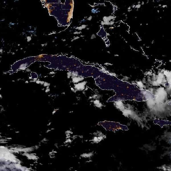 météo tropicale : Image satellite .