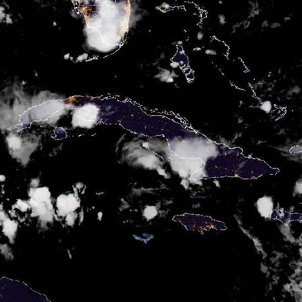 météo tropicale : Image satellite .