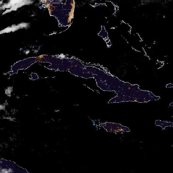 météo tropicale : Image satellite .