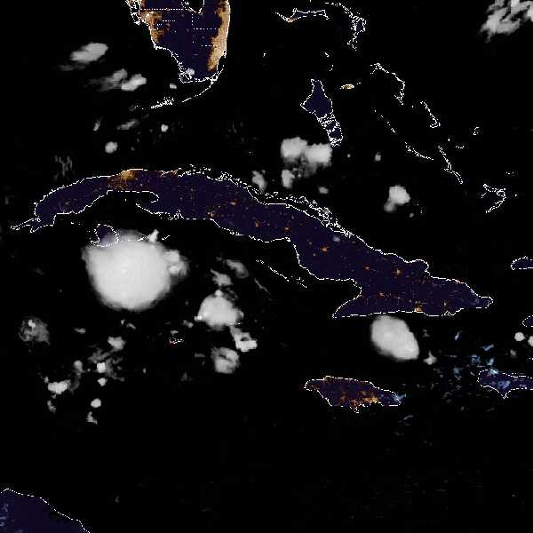 météo tropicale : Image satellite .