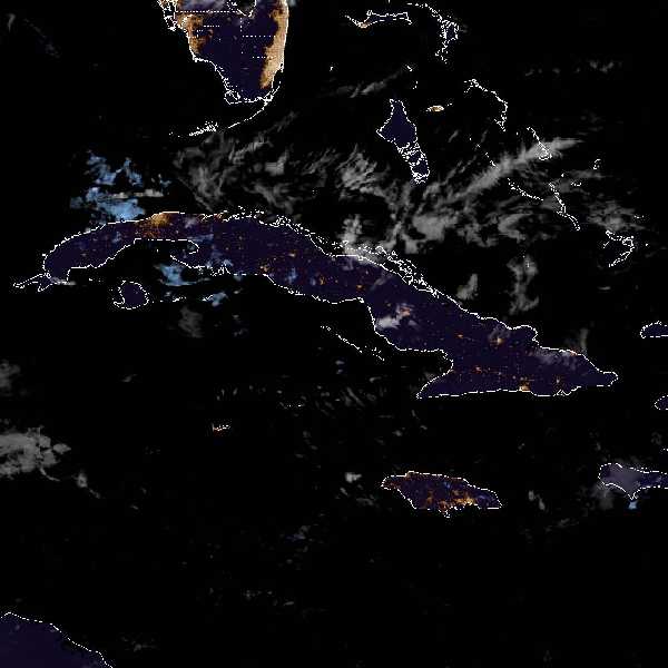 météo tropicale : Image satellite .