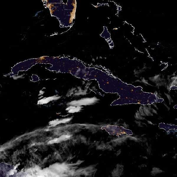 météo tropicale : Image satellite .