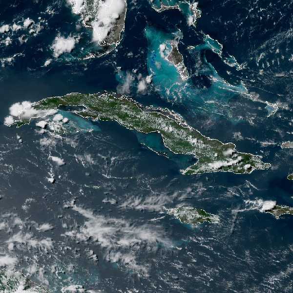 météo tropicale : Image satellite .