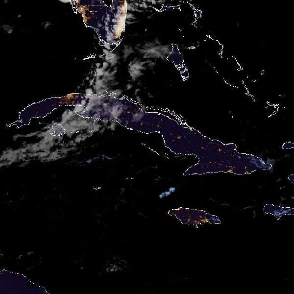 météo tropicale : Image satellite .