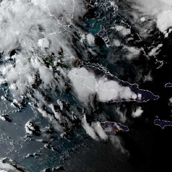 météo tropicale : Image satellite .