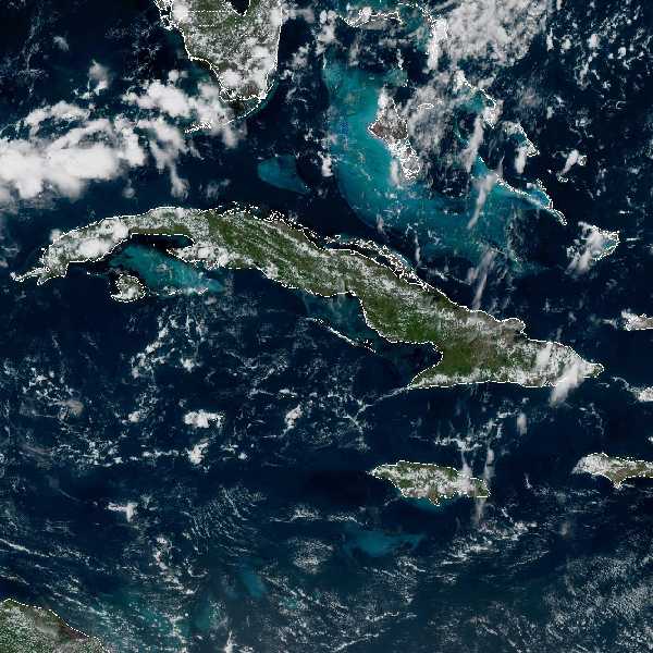 météo tropicale : Image satellite .