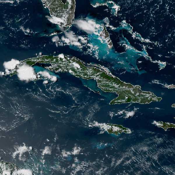 météo tropicale : Image satellite .