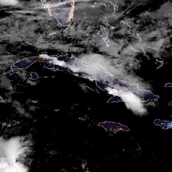 météo tropicale : Image satellite .