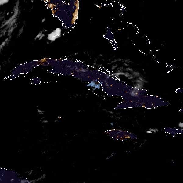 météo tropicale : Image satellite .