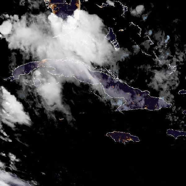 météo tropicale : Image satellite .