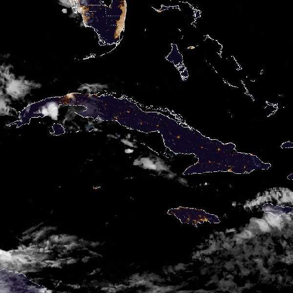 météo tropicale : Image satellite .