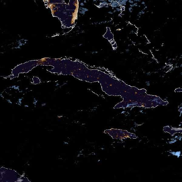 météo tropicale : Image satellite .