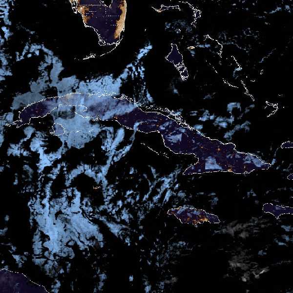 météo tropicale : Image satellite .